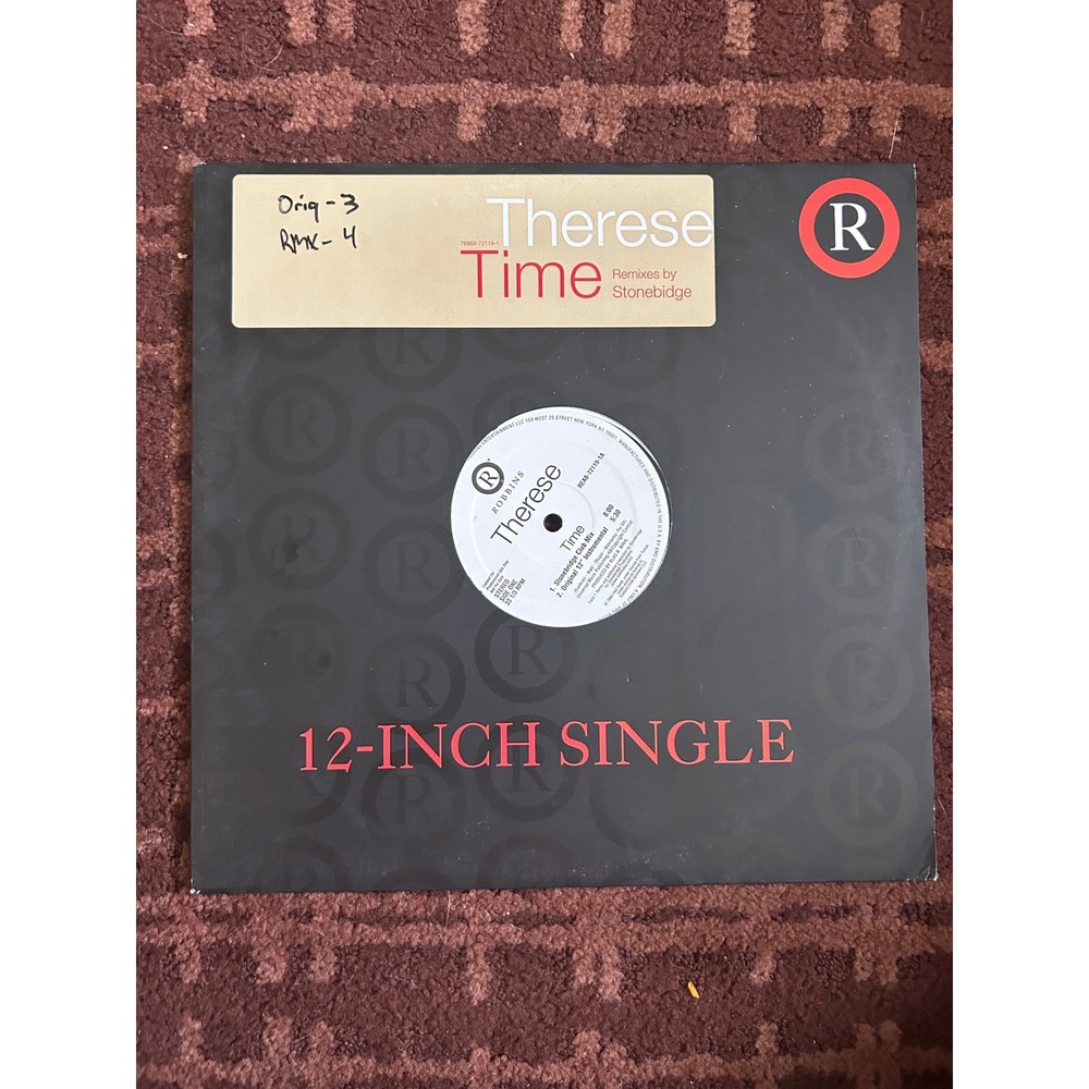 Therese‎ Time 12" Vinyl Single Stonebridge Remixes Robbins REAB-72119-1 House